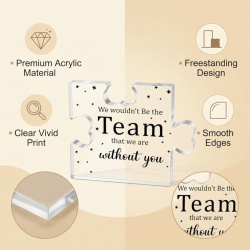 Acrylic Puzzle Plaque - Appreciation Gift for Bosses & Teachers