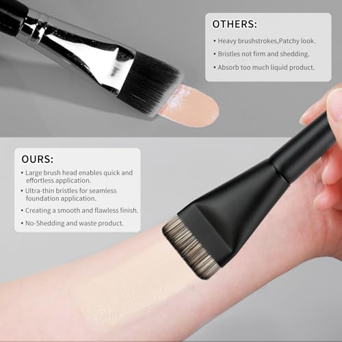MSQ Ultra-Thin Flat Foundation Brush & Face Mask Spatula Brush