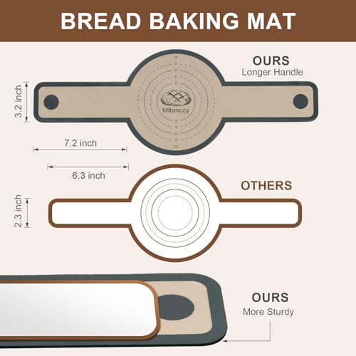 Silicone Bread Sling for Dutch Oven - 3 Pack, Heat-Resistant
