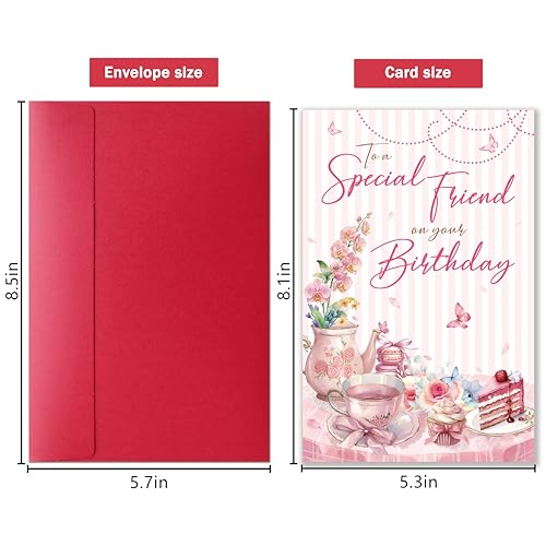 Heartfelt Birthday Card for Best Friend, Sister & Mom