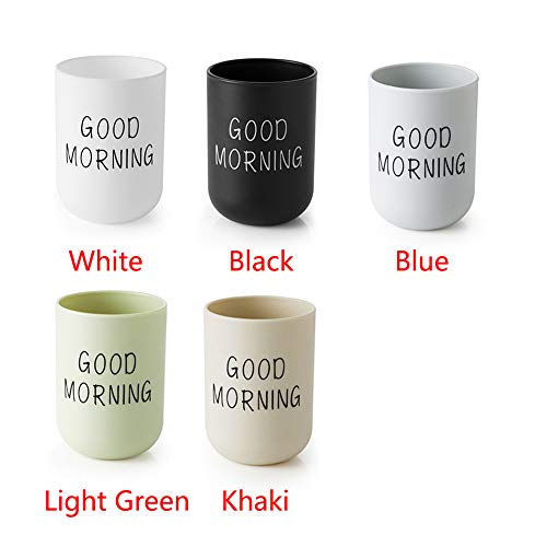 Beige Toothbrush Holder Cup - Unbreakable & Reusable Bathroom Organizer