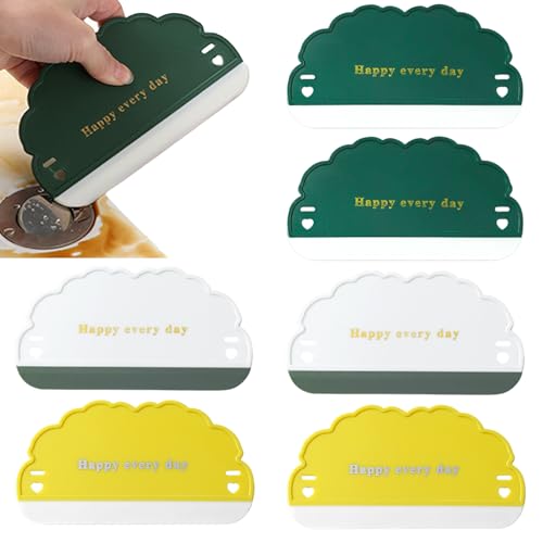 Mini Silicone Squeegees - 6 Pack Water Wiper Scrapers for Home