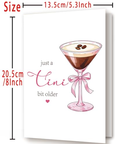 Funny Birthday Card for Women - Just a Tini Bit Older (AM-457)