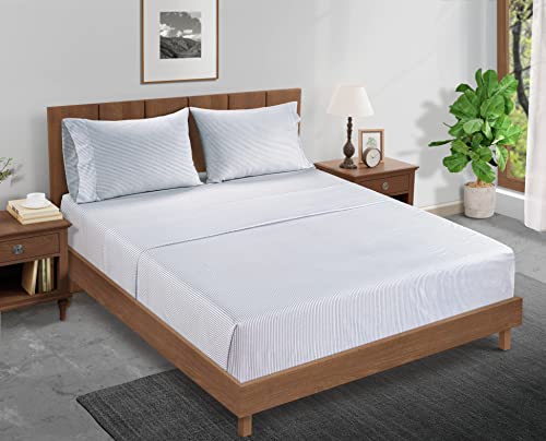 Lane Linen Organic Cotton King Size Pillowcases Set of 2 - Ultra Soft & Eco-Friendly