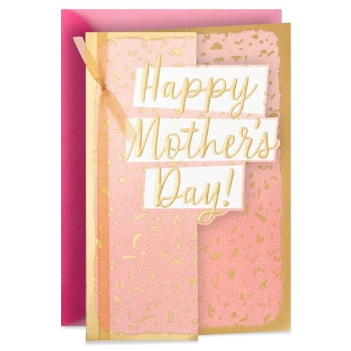 Hallmark Mother's Day Card with Gold Foil Confetti Design