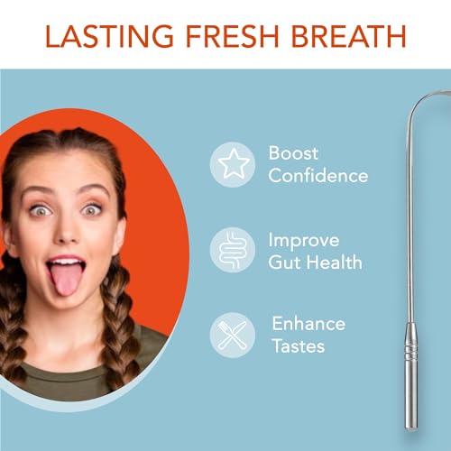 Bäst Stainless Steel Tongue Scraper 2-Count - Premium Oral Care & Freshen Breath