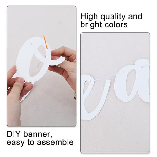DIY Glitter Letter Banner Kit - 116 PCS Customizable Birthday & Party Decor