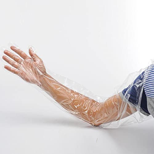 50 Pcs Disposable Veterinary Insemination Gloves - 35.5 Inch