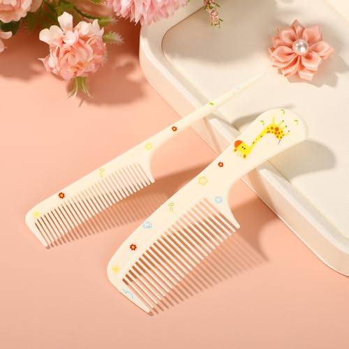 Penitue Cute Hair Comb Set 2-Piece Fine Tooth & Rat Tail Styling Combs