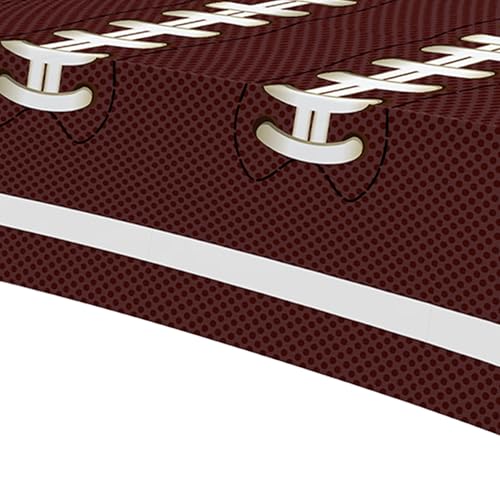 Football Party Tablecloths - 4 Pack, Disposable Table Covers 86 x 55 Inches
