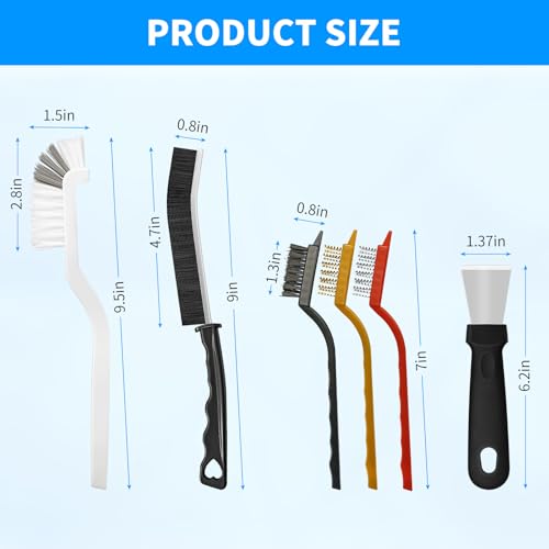 4TH Crevice Cleaning Brush Set - 12 Pack for Deep Cleaning Small Spaces