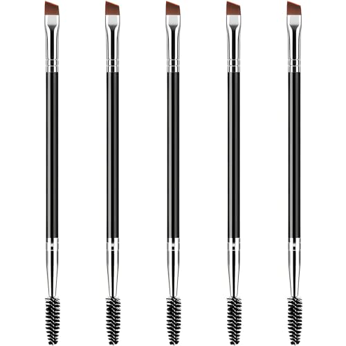 Kootinn Duo Eyebrow Brush Set Angled Brush and Spoolie 5 Pcs