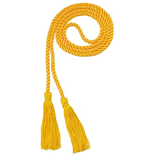 Gold Graduation Honor Cord - 62" with Tassels - Made in USA