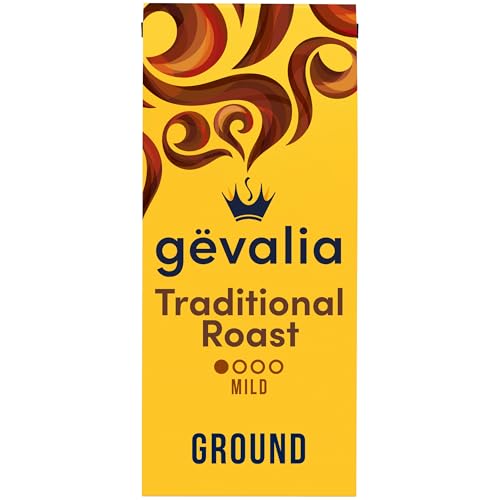 Gevalia Traditional Roast Ground Coffee, Mild Light Roast, 12 oz Bag