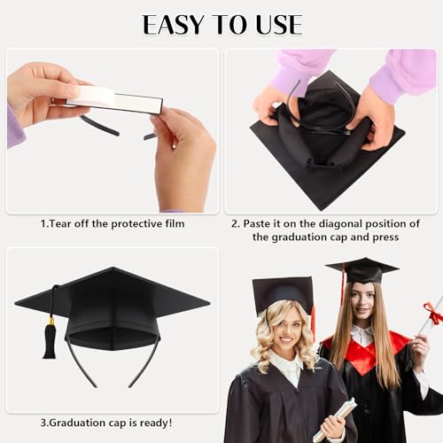 Phoncoo Graduation Cap Headband Insert Anti-Fall Hat Holder
