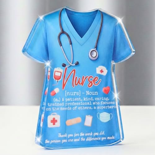 TAMUNBEE Nurse Appreciation Acrylic Desk Sign Decor Gift for RN