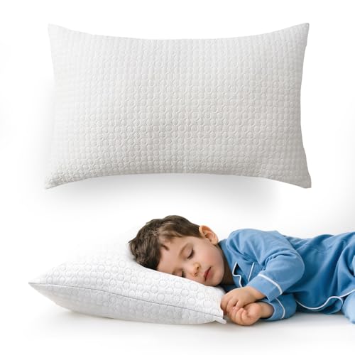 Toddler Pillow 13x18 Inch with Washable Cover for Ages 2-5