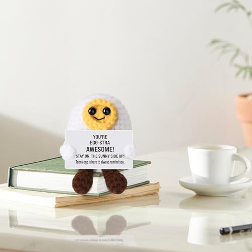 You're Egg-stra Awesome Crochet Egg – Handmade Encouragement Gift