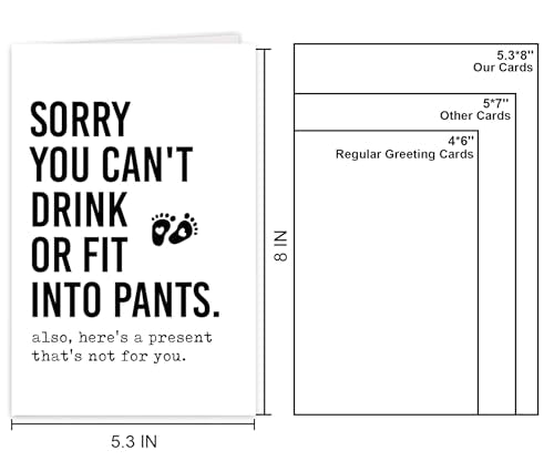 Funny & Sarcastic Baby Shower Card - Humorous Congrats for New Mom & Dad