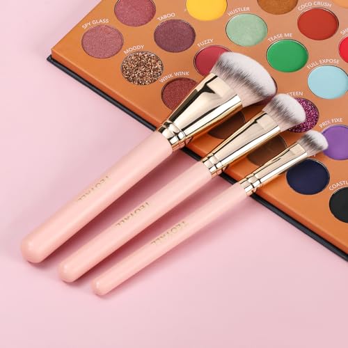 TEOYALL Cat Paw Foundation Brush - Large Angled Dense Makeup Brush for Liquid, Cream, and Powder