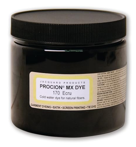 Jacquard Procion MX Tie Dye Powder - Ecru, 8oz Jar for Natural Fibers