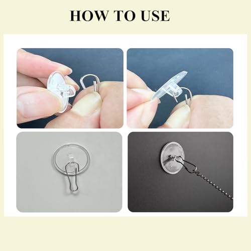 90 Pack Adhesive Ceiling Hooks - Removable Sticky Wall Hooks for Decorations