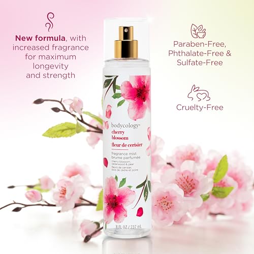 Bodycology Cherry Blossom Fragrance Body Mist - 8 fl oz