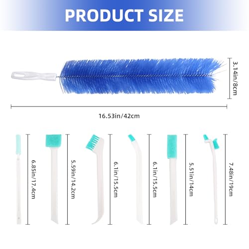11-Piece Fan Cleaning Brush Set - Bendable Dust Duster Tools
