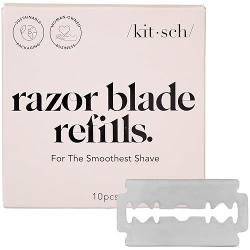 Kitsch Double Edge Safety Razor Blade Refills 10 Count