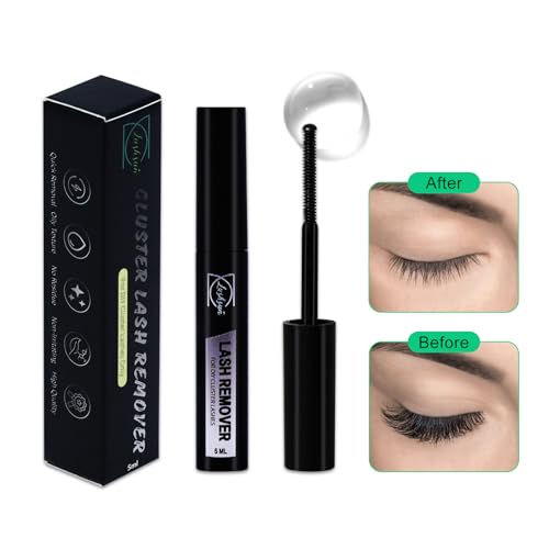 LASHSUN Cluster Lash Remover & Extension Kit with Bond, Seal, and Tweezers