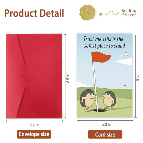 Funny Golf Birthday Card for Men & Women | Hilarious Gift