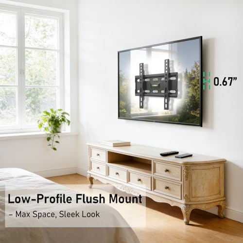 Universal Fixed TV Wall Mount for 12-43 Inch LED LCD Screens - Low Profile