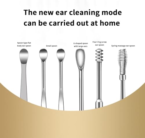 Speetop 6-Piece Stainless Steel Ear Wax Removal Kit and Ear Cleaner Tool with Storage Box