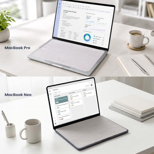 iKammo 2 Pack MacBook Pro 15/16 Screen & Keyboard Cleaning Cloths with Webcam Cover