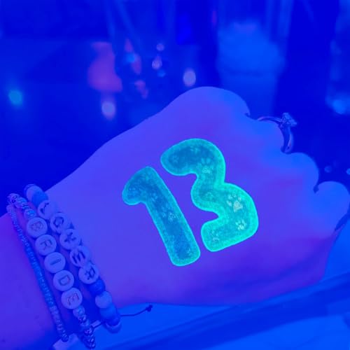 Glow in the Dark Temporary Hand Tattoos 24 Pcs Party Favors
