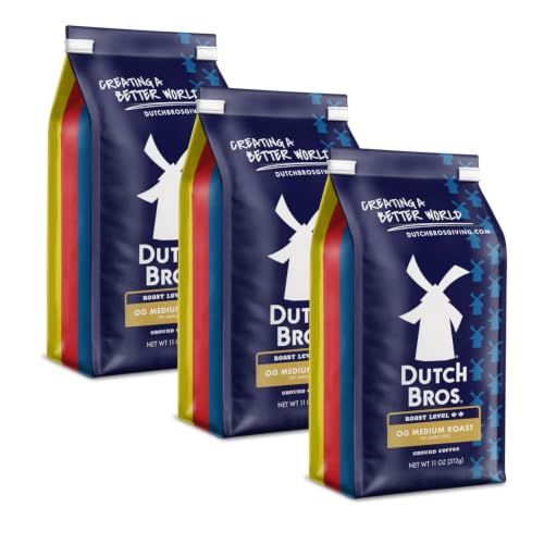 Dutch Bros OG Medium Roast Ground Coffee - 11oz Pack of 3