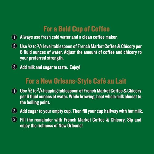 Decaf Medium-Dark Roast Ground Coffee & Chicory - 12oz (Pack of 3)