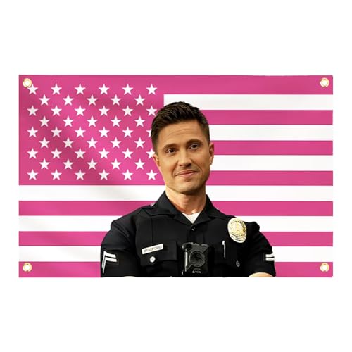 3x5 Ft Pink American Flag Tapestry with Brass Grommets