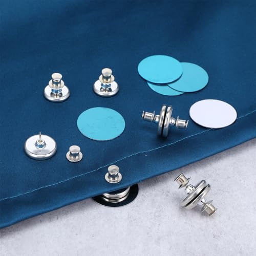Magnetic Shower Curtain Clips - Leak-Proof, Windproof Bathroom Shower Accessories