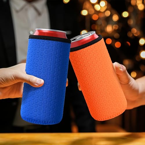 16oz Insulated Neoprene Can Cooler Sleeve - 5 Pack