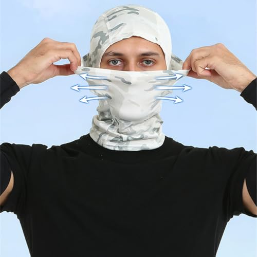 2 Pieces Sun Protection Balaclava Hood Face Cover Full Head Mask Ski Mask for Skiing Fishing Cycling Hunting
