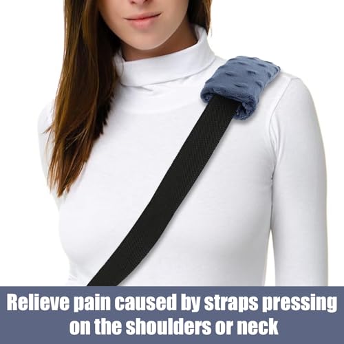 2 pack Strap Cushion for Arm Sling, Shoulder Brace Carry Strap Pillow Arm Elbow Wrist Injury Support Strap Pad Padding Pillow for Women Men and Kids (Dark Blue)