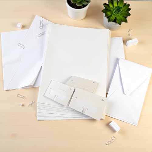 100 Pcs White Hair Clip Display Cards for Hair Bows & Barrettes