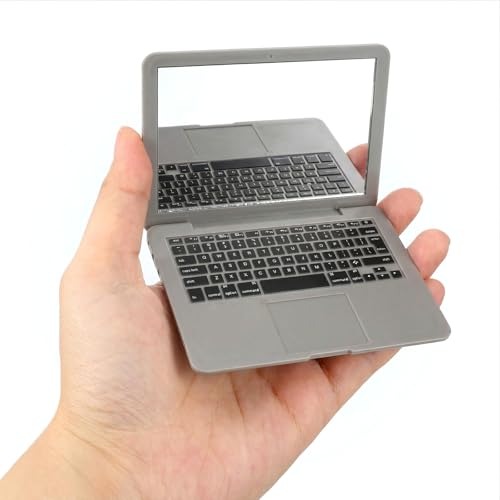 Mini Laptop Pocket Mirror - Foldable Compact Travel Makeup Mirror