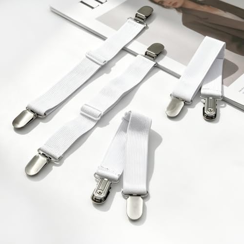 Adjustable Bed Sheet Straps - 4-Pack Non-Slip Holders for All Sizes