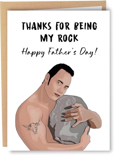 Funny Father's Day Card for Dad - Cute Thank You Gift from Kids