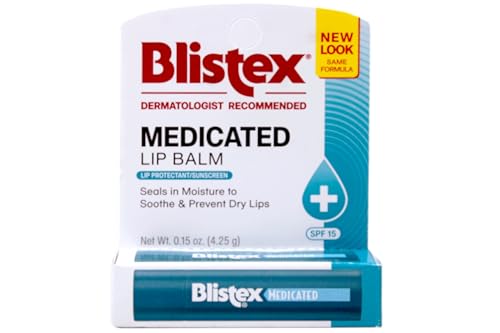 Blistex Medicated Lip Balm, SPF 15, 0.15 Ounce