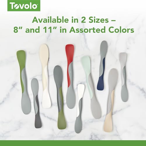 Tovolo Scoop and Spread Large Silicone Spreader Tool - Dual End, BPA Free