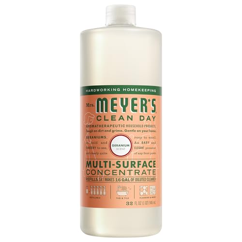 Mrs. Meyer's Multi-Surface Everyday Concentrate, Geranium, 32 Fl Oz