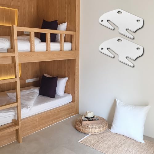 Wood Bed Rail Bracket Connector - 2pcs Heavy Duty Hinge